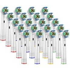 20 st ers&#xE4;ttningsborsthuvuden f&#xF6;r oral b elektrisk tandborste f&#xF6;re power / pro health / triumph /3d excel / ren precision vitalitet