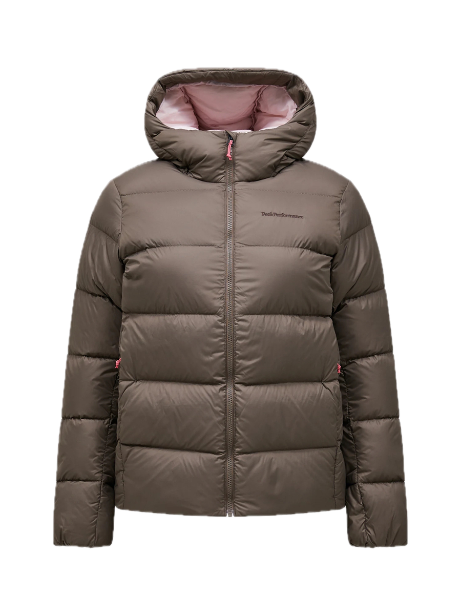 Peak Performance Women´s Frost Down Puffer Jacket Terrain Tan/frosted Pink/, M