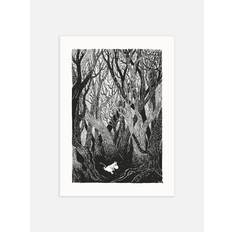 Moomin Running In The Woods Poster