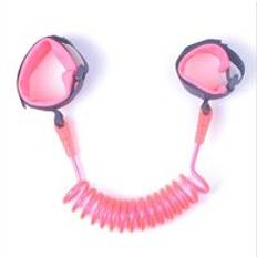 Justerbar barn säkerhetssele barn handled koppel antiförlorad länk barn bälte gång assistent baby rullator armband 1.5m - Rosa