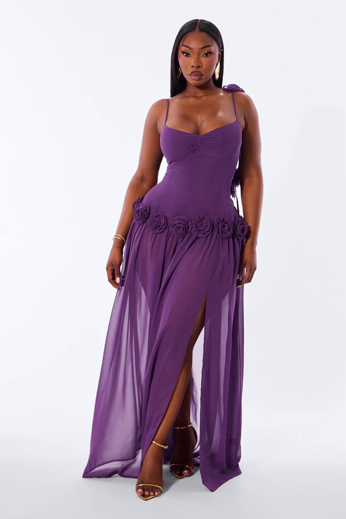 Whispering Angel Chiffon Maxi Dress