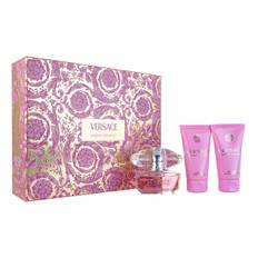 Versace Bright Crystal Eau de Toilette50ml 3 Piece Gift Set