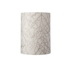 Fabric lampshade D Branches White/Silver