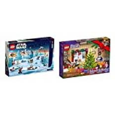 Lego Advent 2021 kalenderbunt Star Wars 75307 & Friends 41690 byggleksakssats