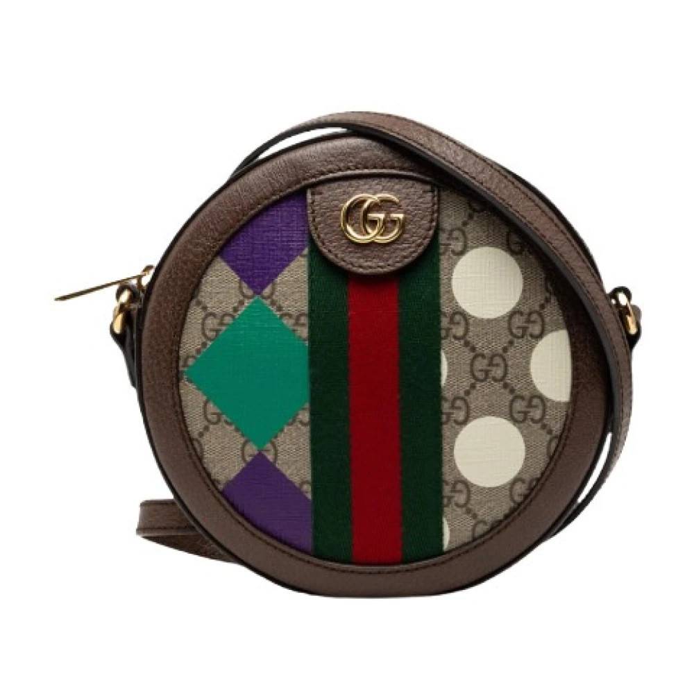Gucci Vintage Pre-owned Canvas Crossbody Bag - Vintage - unisex - Brun - ONE SIZE - Uld
