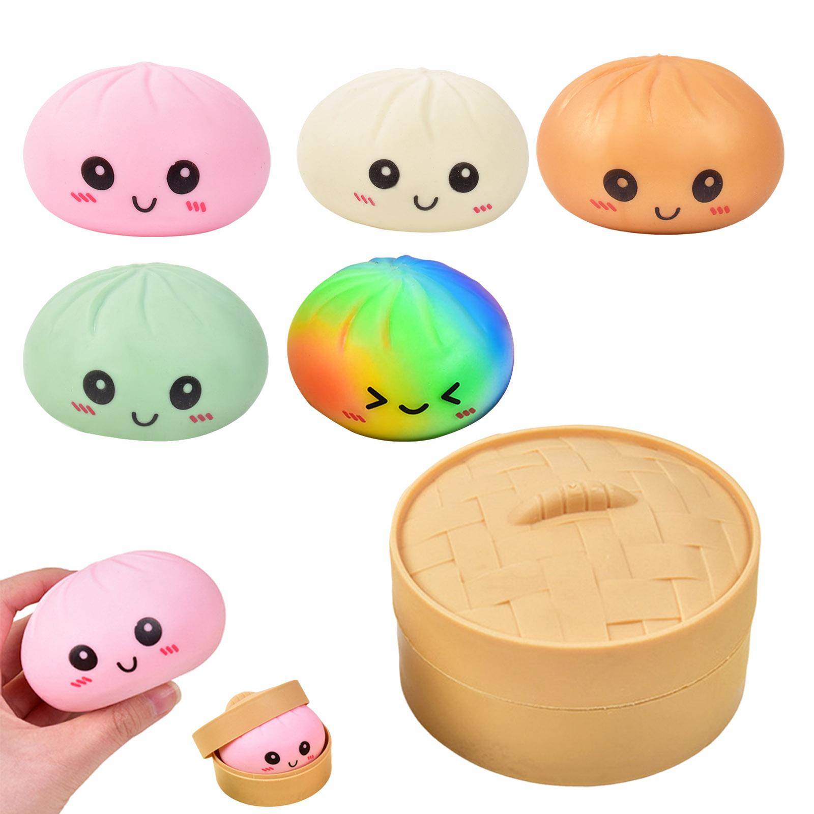 6 cm jättedumpling 4 tums dumpling stressboll ångest mjuk dekompressionsdeg för vuxna skateboard