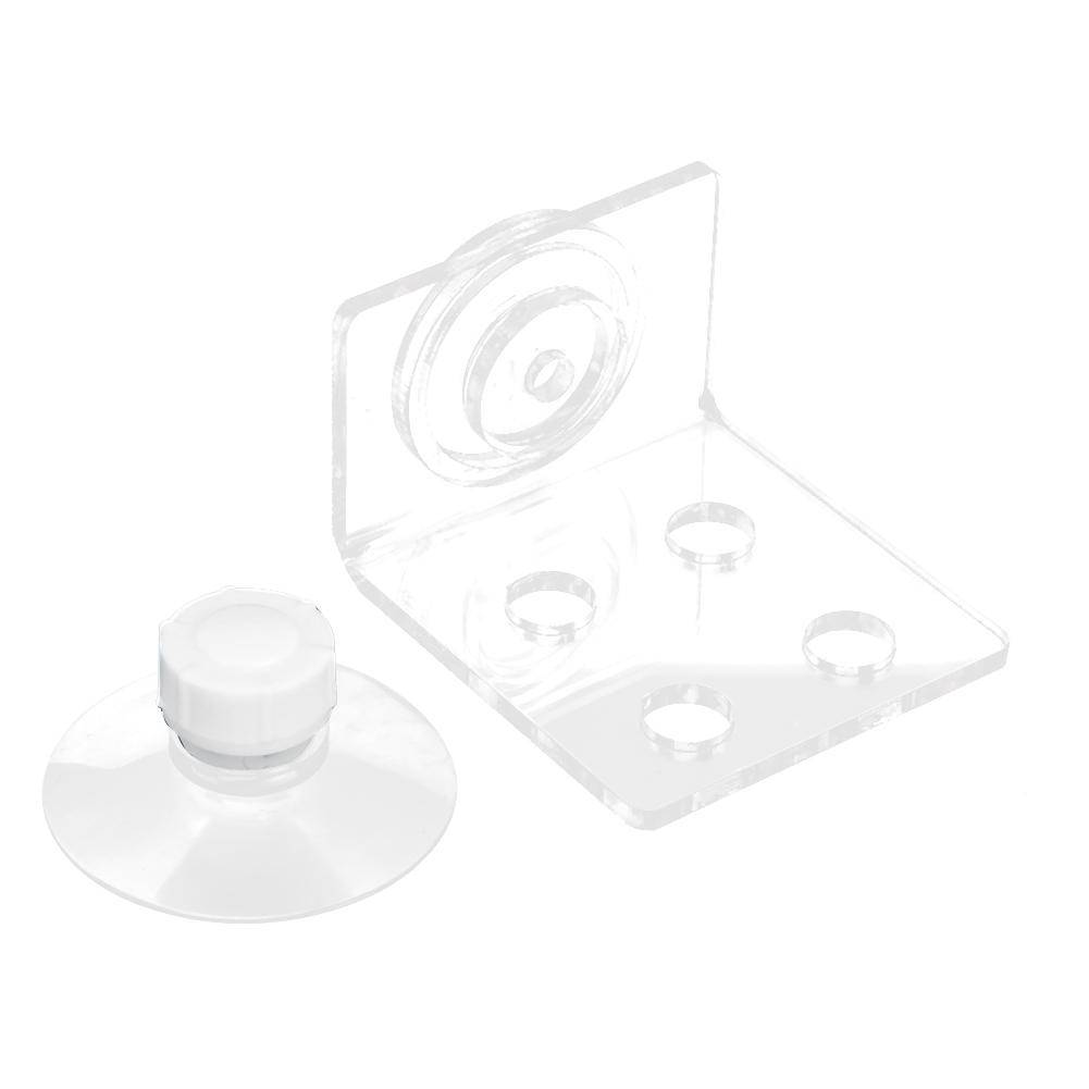 Akryl Transparent Akvarium 4 Håls Korall SPS Knapp Hakar Fäste Montering Akvarium Tillbehör