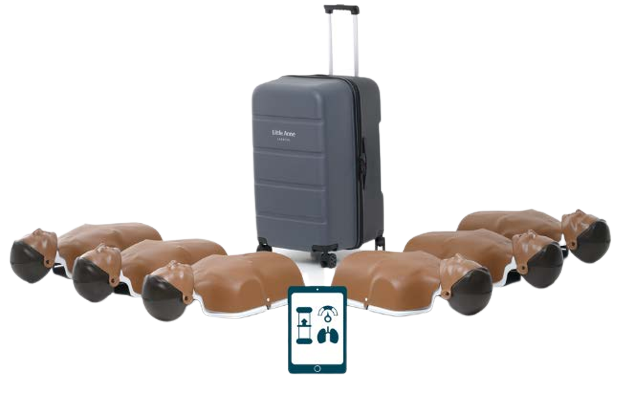 Laerdal Little Anne Gen2 dark skin tone, 6 pack.