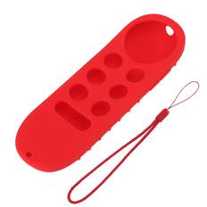 Remote Control Protective Cover Silicone Case for Chromecast with Google TV Remote Controller Red blå