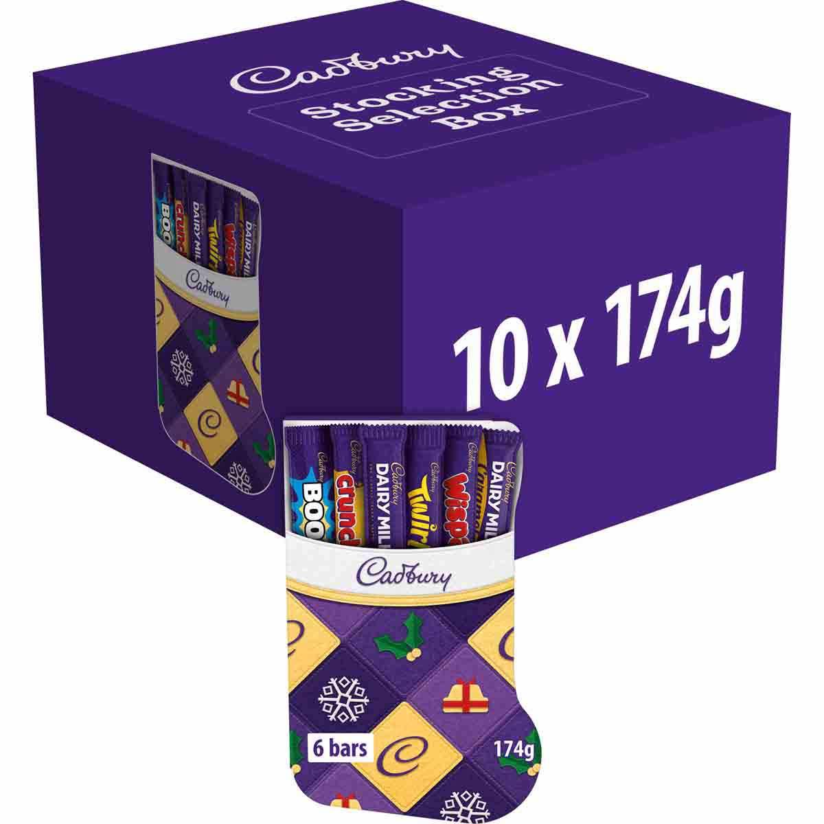 Cadbury Stocking Chocolate Selection Boxes 174g (Box of 10)