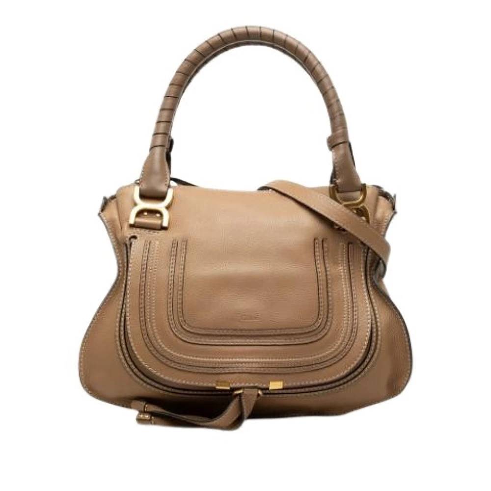 Chloé Pre-owned Pre-owned Marcie Satchel - Vintage - Dame - Brun - ONE SIZE - Uld