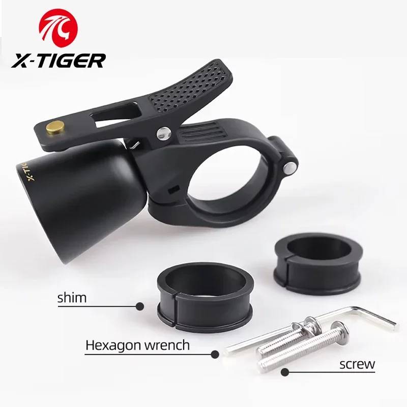 X-TIGER Bicycle Bell Ring Classical Stainless Handlebar Bell Safety Warning Bicycle Horn Crisp Sound Cycling Accessories