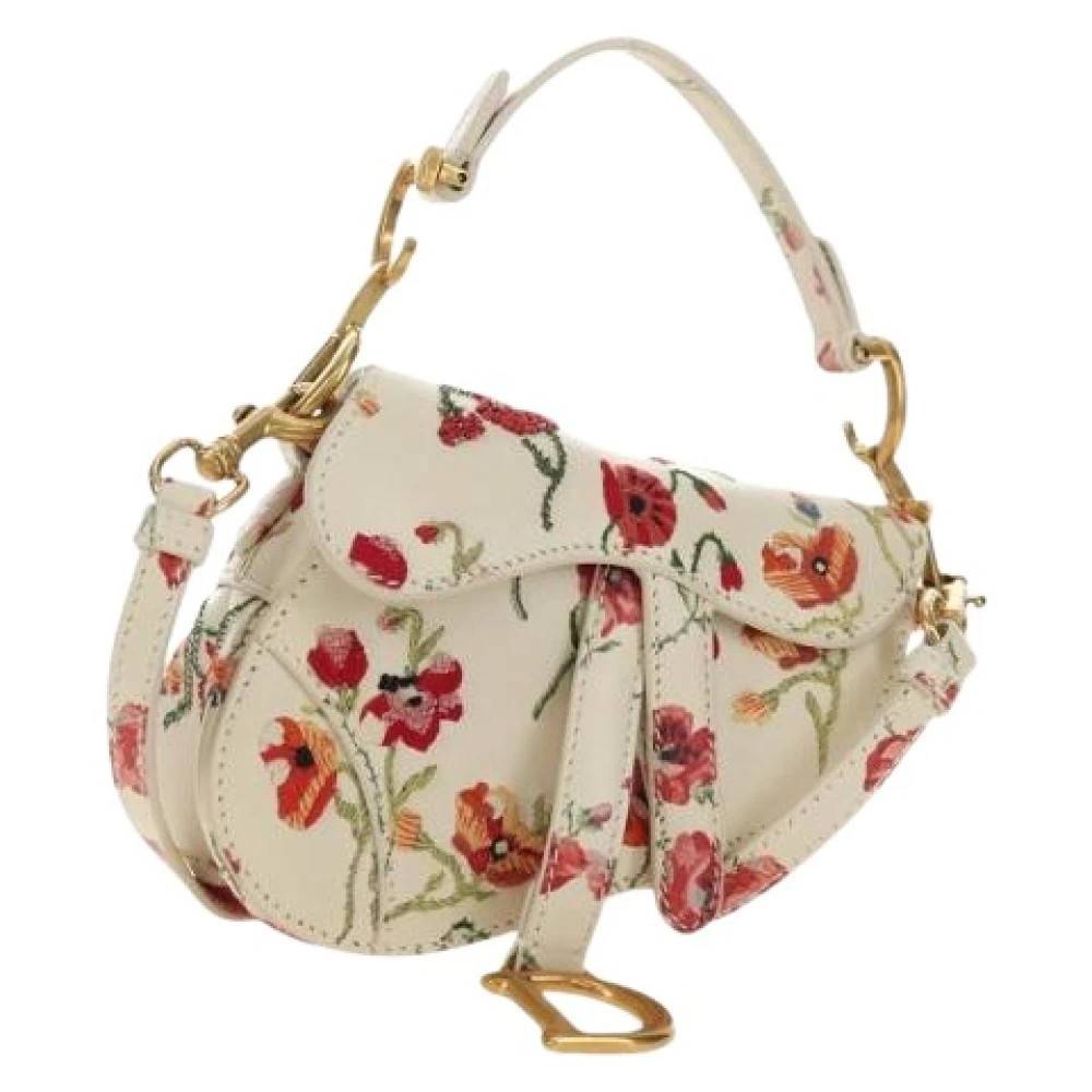 Dior Vintage Pre-owned Vintage Skuldertaske - Vintage - Dame - Hvid - ONE SIZE - Uld