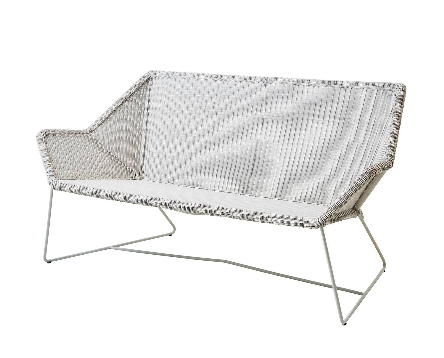 Breeze 2-sits Soffa | White/Grey - Vit, Grå