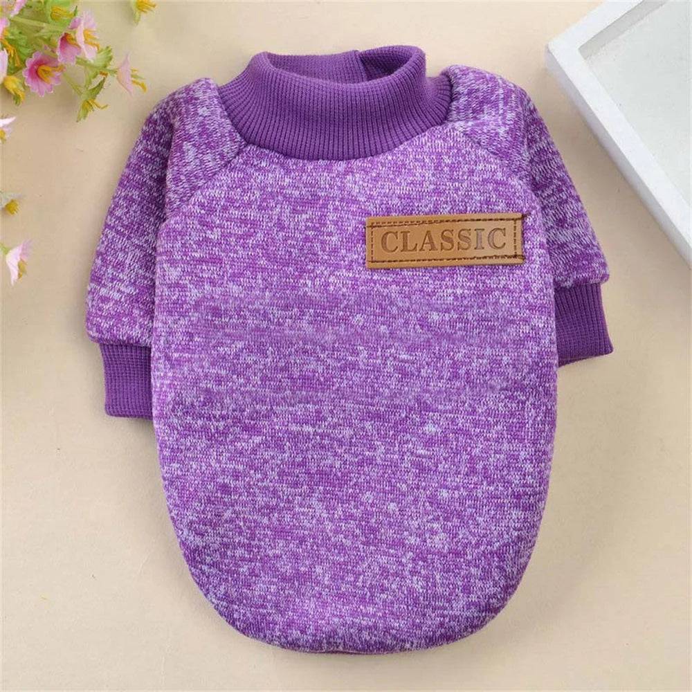 Non-Hair-Sticking Pet Hoodie for Cats & Small Dogs - Purple / S-advise 1.5-2.5kg / SPC (S-advise 1.5-2.5kg)
