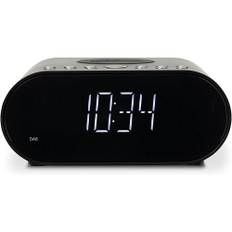 Roberts Ortus DAB Charge DAB/DAB+/FM Alarm Clock Radio with Wireless Phone Charger, Black