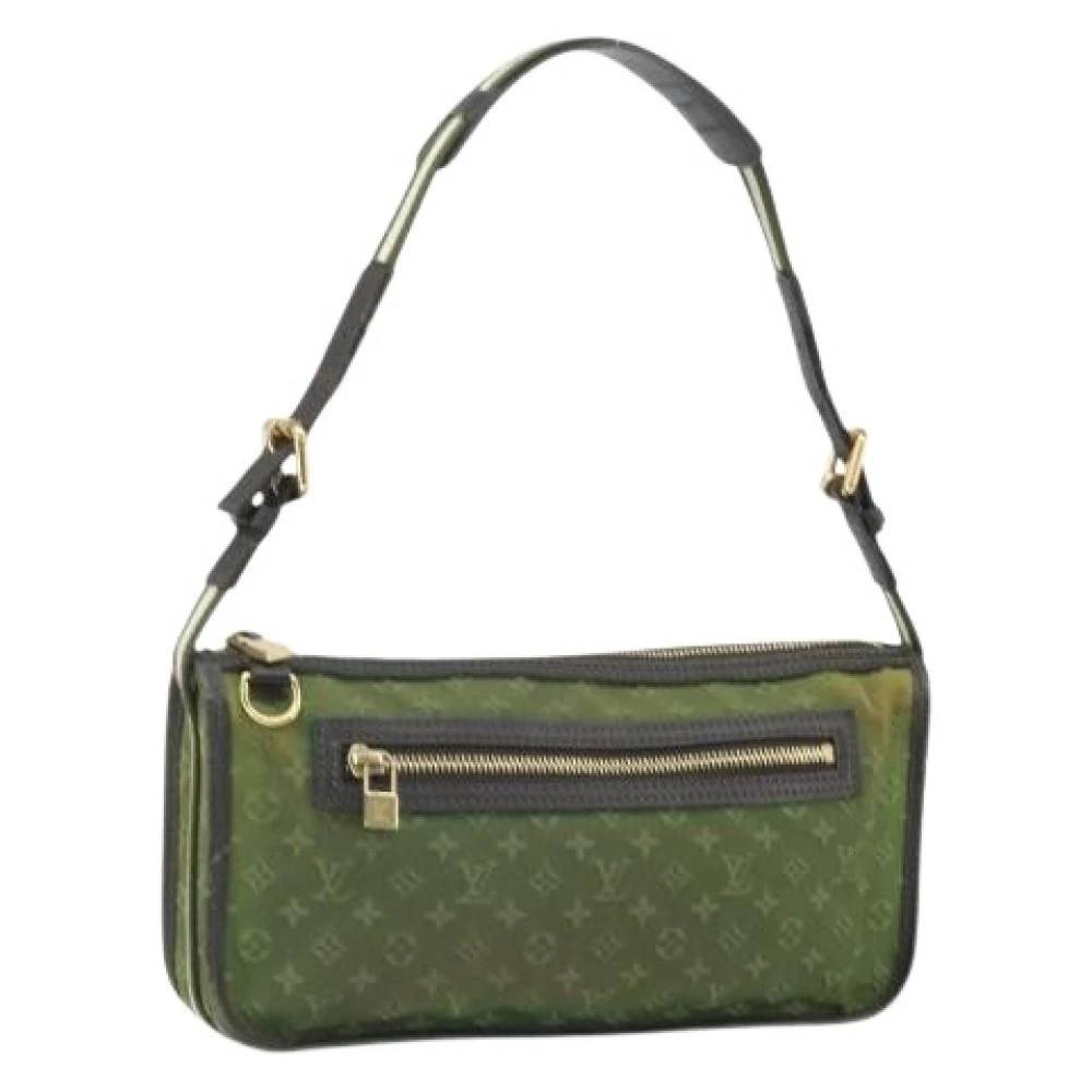 Louis Vuitton Vintage Pre-owned Canvas Skuldertaske - Vintage - Dame - Grøn - ONE SIZE - Uld