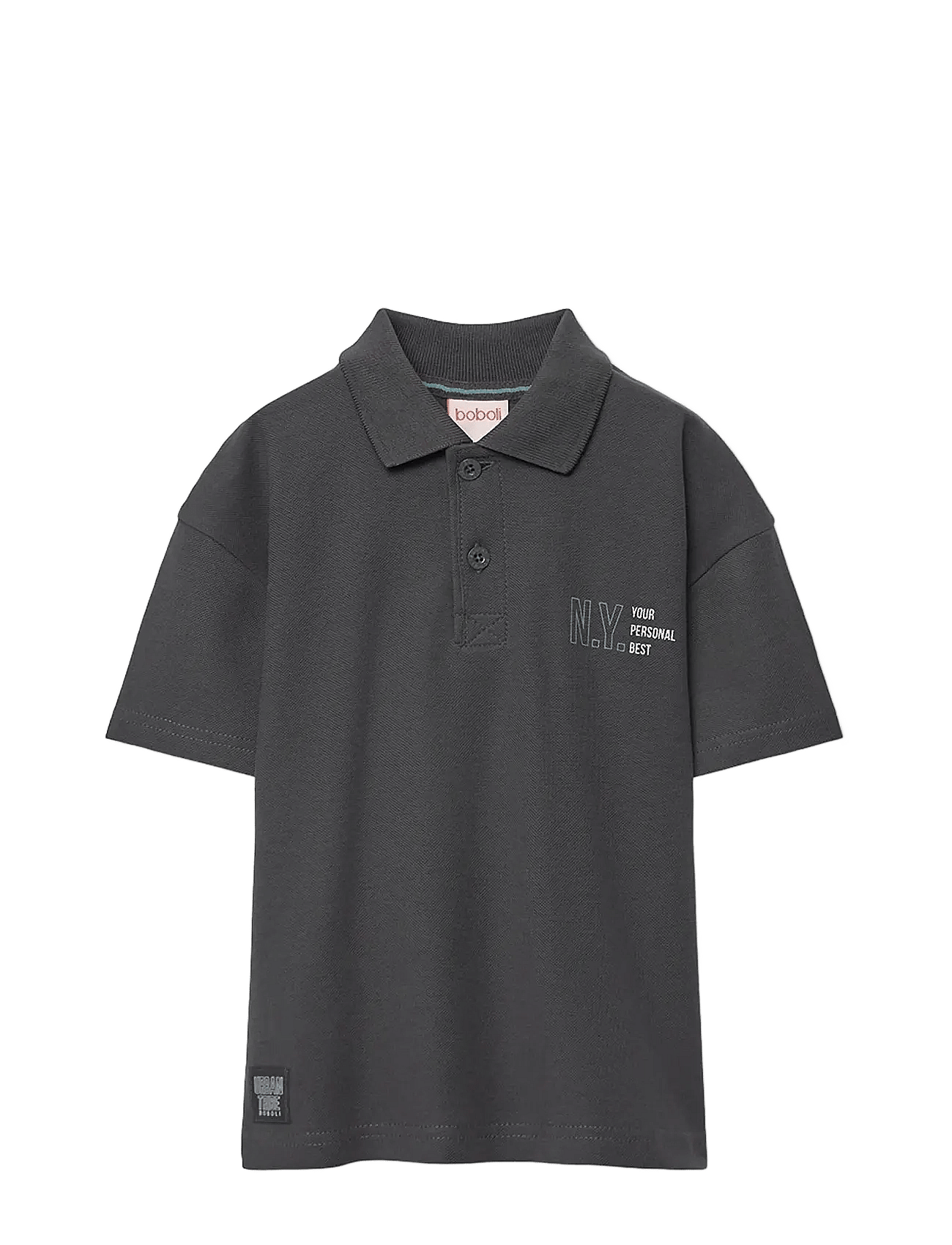 Boboli Knit Polo For Boy -Bci - Grey - 92
