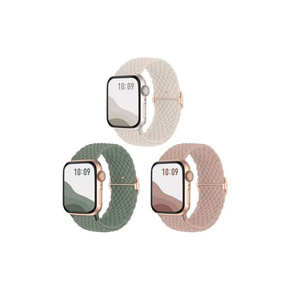 Apple Watch Vævede Solo Loop Remme 3-pak 40 mm 38 mm 41 mm