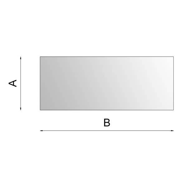 Glasgulvplade Indsats 450 x 1000 mm.