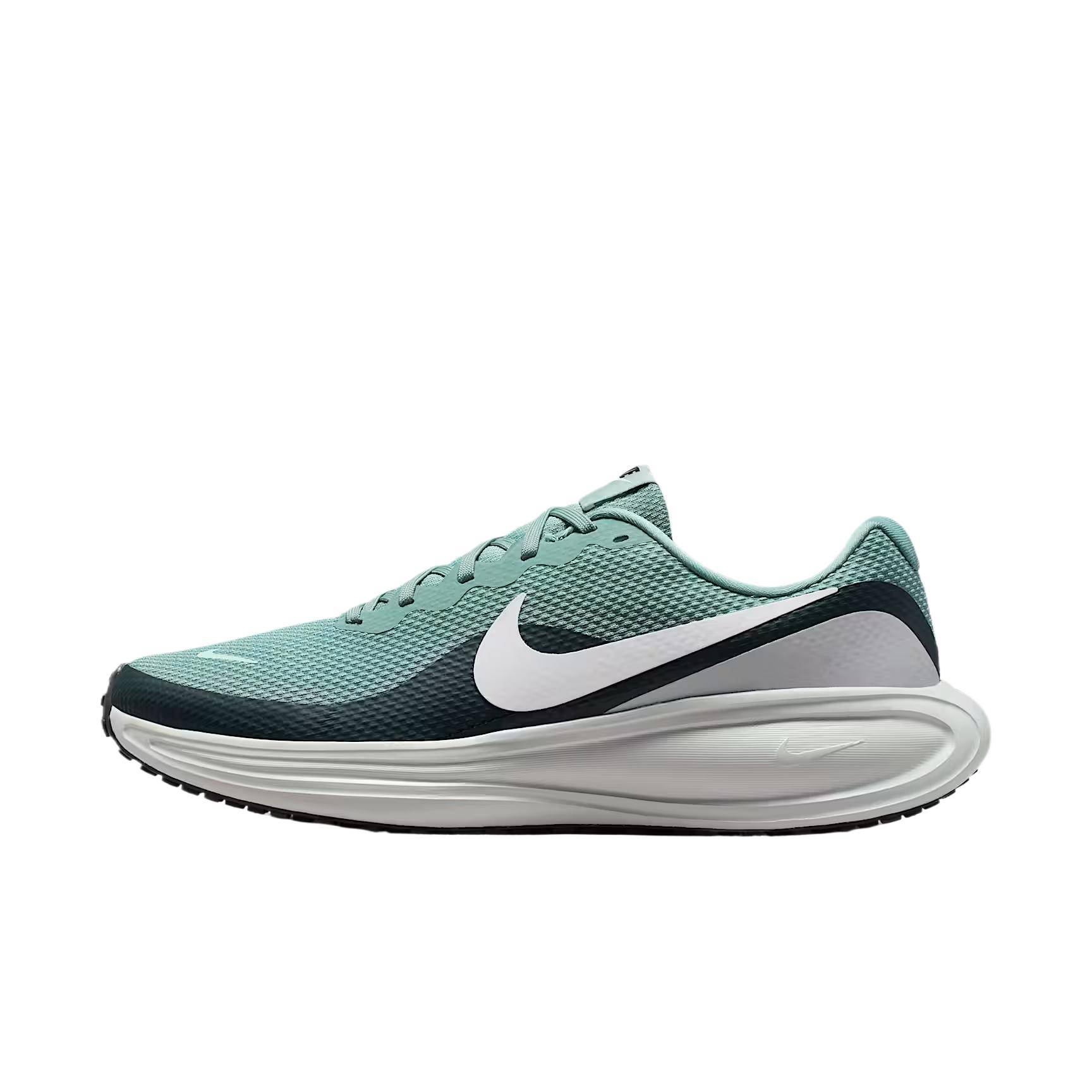 Nike Revolution 8 Cannon Seaweed Herr Sneakers Teal Pure-Platinum Vit HJ9198-007 45