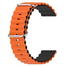 För Garmin Vivoactive 4 / Garmin Venu 2 Universal 22 mm silikon klockarmband Vågfärgad design dubbelfärgat klockband
