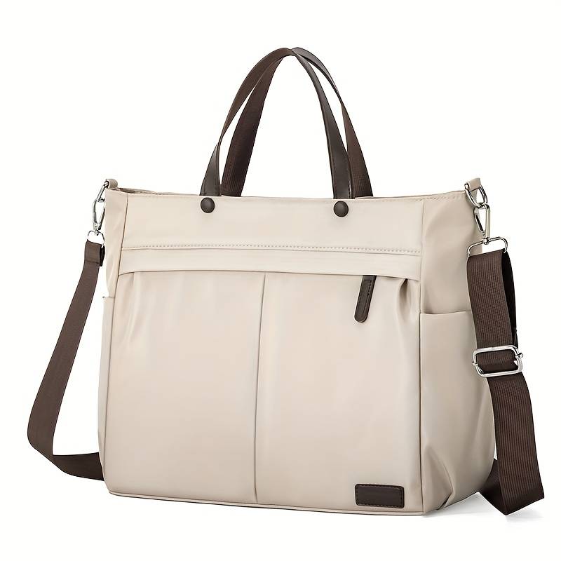 [back To School Lightweight Laptop Bag, Office Bag, Travel Shoulder Bag, Large Capacity Crossbody Bag, Nylon Cloth Bag