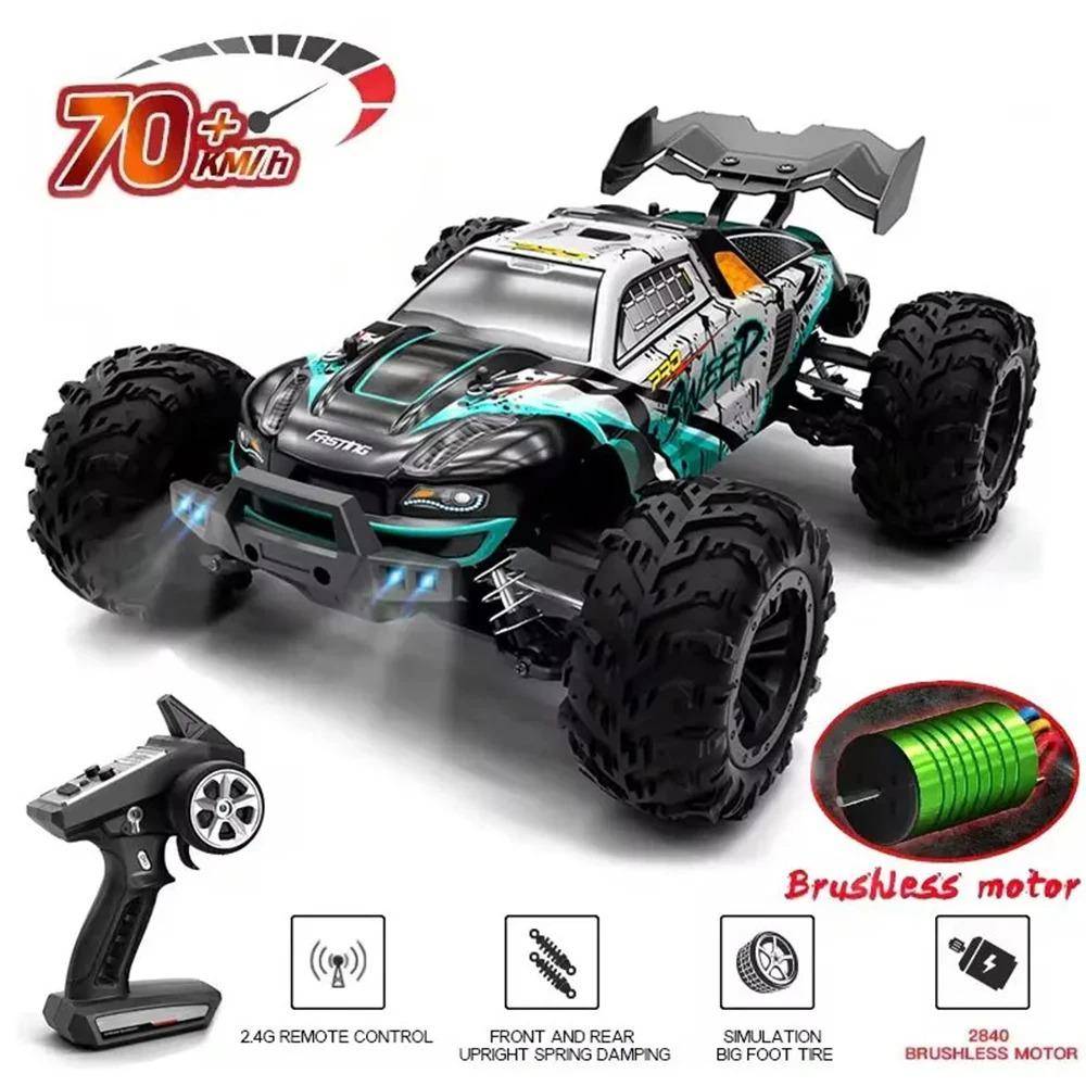 SCY 1:16 4WD RC-bil 70 km/h Eller 50 km/h Med LED-ljus 2,4G Fjärrkontrollbilar Höghastighets Drifting Monster 4x4 Lastbil för Barn Gåva