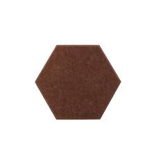 Shape Acoustic - Hex - Lydabsorberende vægelementer 25x25 cm (Mørkebrun)