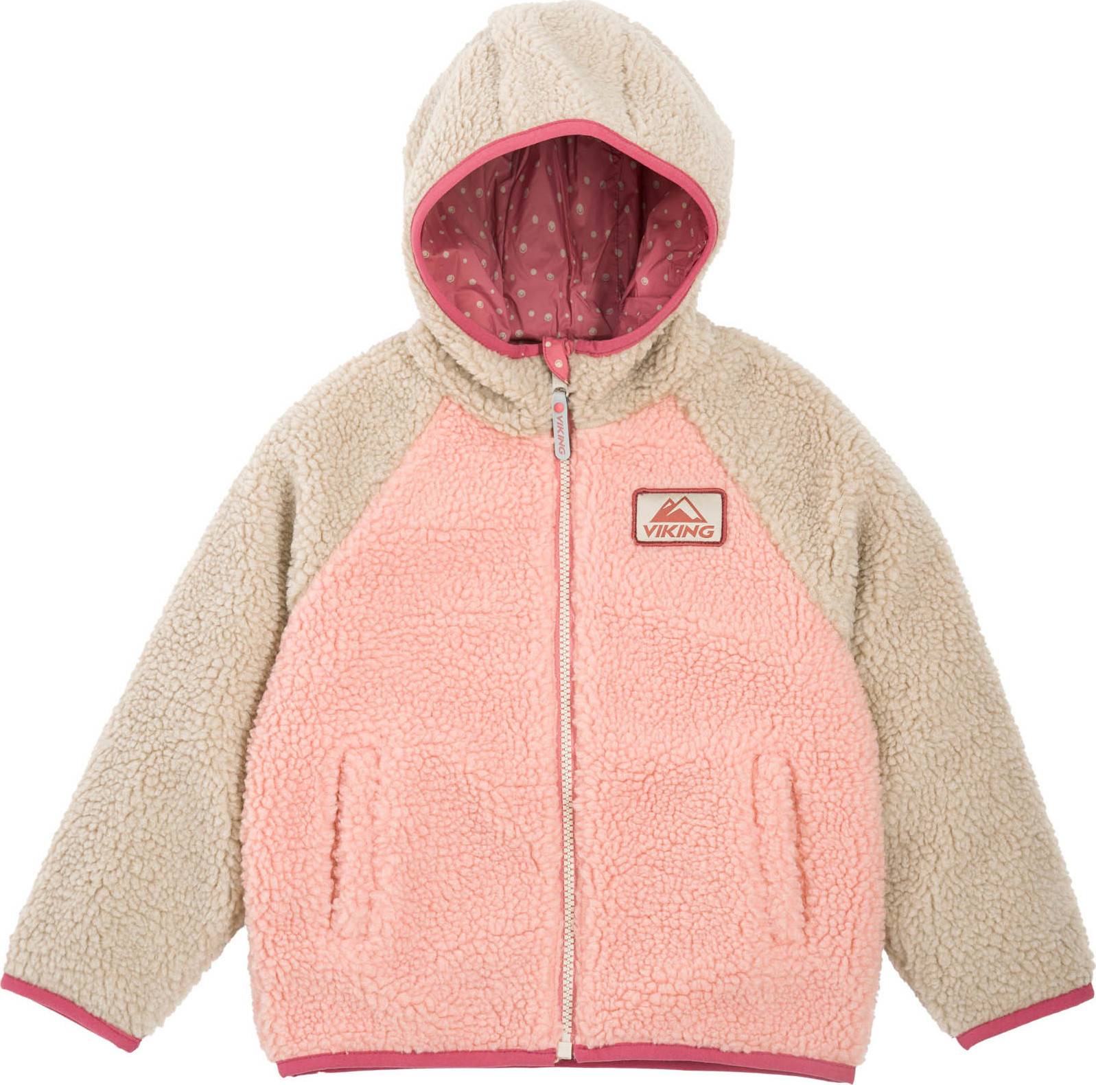 Viking Footwear Kids' Play Reversible Pile Jacket Pink/cement, 104