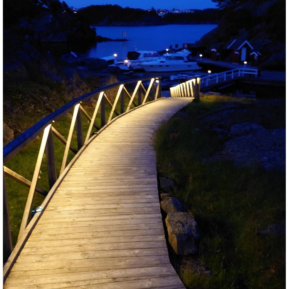 5m 6W/m Vandtæt LED strip (Type Q) - 230V, IP67, 120 LED, Op til 100m - Forpakning : 20m pose, Kulør : Kold