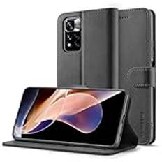 Telefon Flip Case Compatible with Xiaomi Redmi Note 11 Pro Plus 5G Wallet Case with Card Holder,[TPU Shockproof Interior Protective Case] [Card Slot] [Kickstand] [Magnetic Closure] Leather Flip Cover