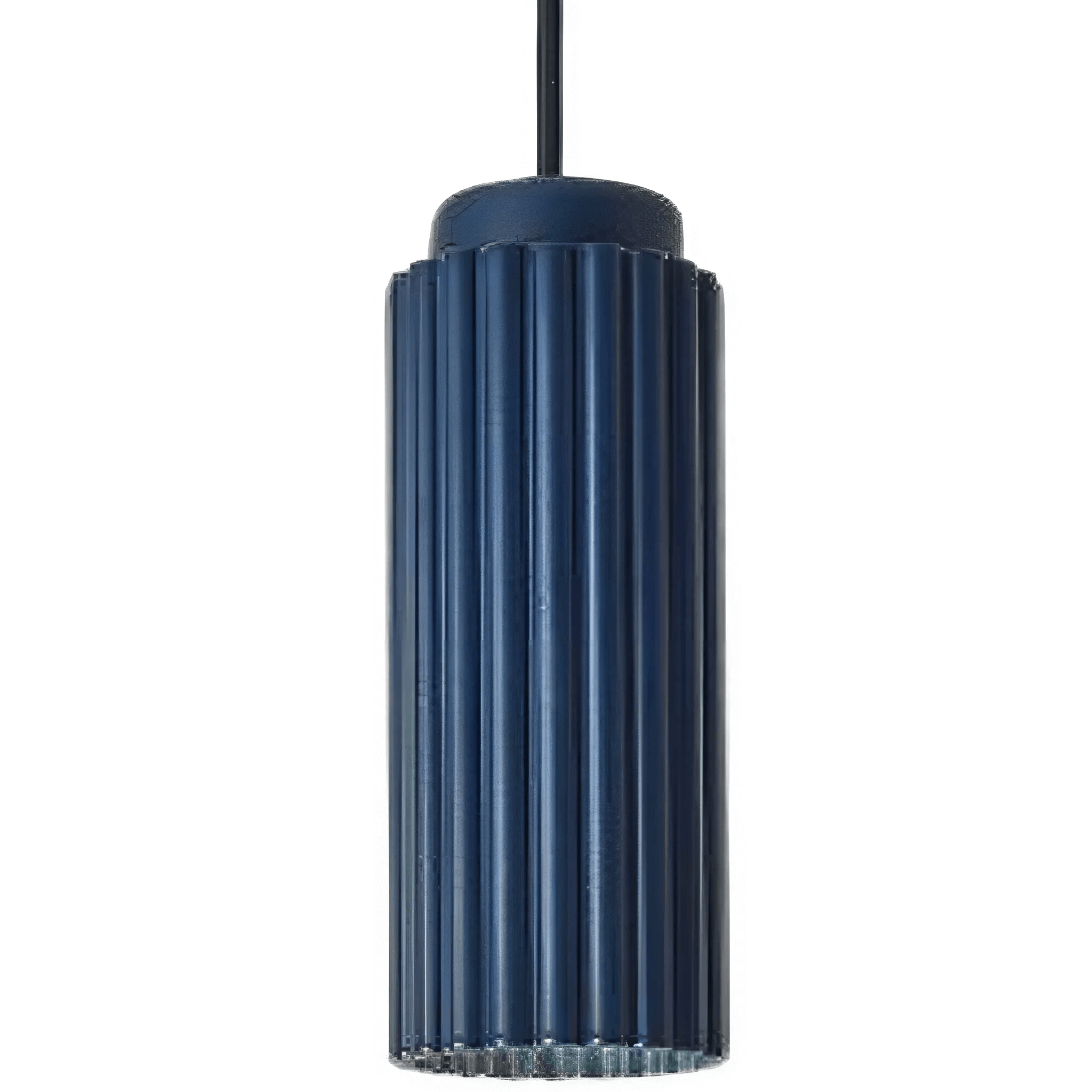 Cylindra - Lyxig Cylindrisk Taklampa för Stilren Modern Inredning - Blå / Varm vit