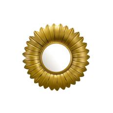 Spegel Wohnling Blomstil metallram rund 60 cm - Dekorplast & kakeldekor Flerfärgad