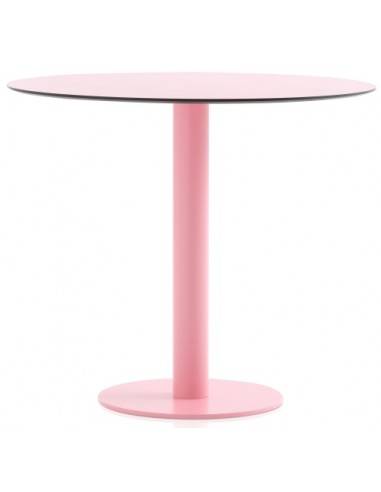 Diabla Mona havebord i stål og phenolic kunststof H72 x Ø70 cm - Pink