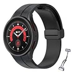 FuzeDa Rem för Samsung Galaxy Watch 5 Pro, 20 mm mjukt sportband justerbart ersättningsarmband för Galaxy Watch 6/5/4 40 mm 44 mm, Galaxy Watch 4 Classic 42 mm 46 mm, Galaxy Watch 6 Classic 43 mm 47