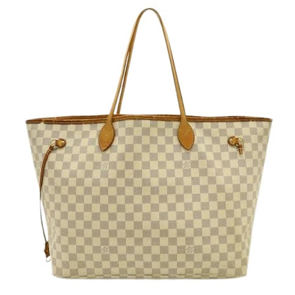 Louis Vuitton Vintage Pre-owned Neverfull Damier Azur Tote Bag - Vintage - Dame - Beige - ONE SIZE -