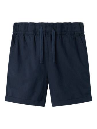 NAME IT Hør Shorts Falinnen Navy Blazer