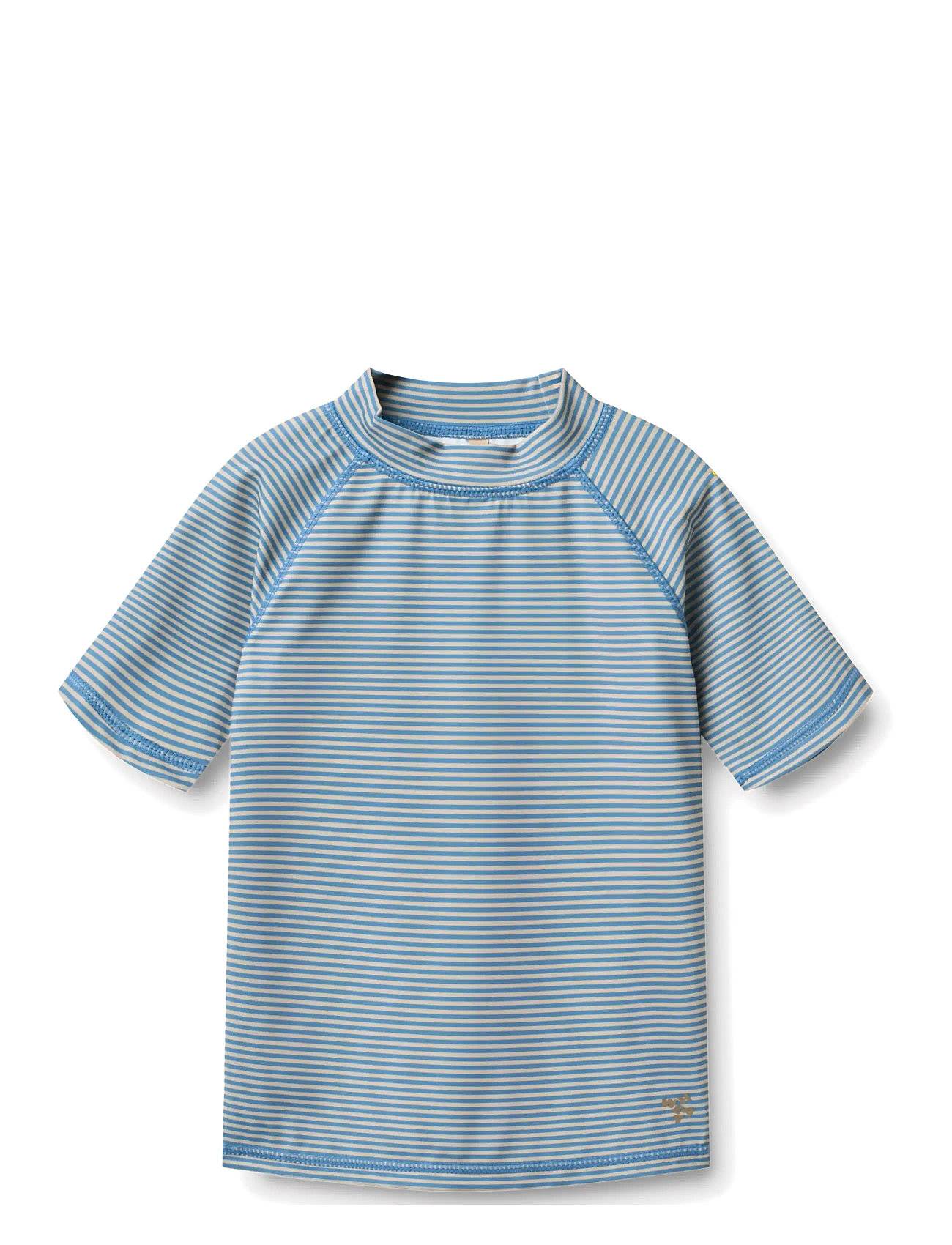 Wheat Swim T-Shirt S/S Jackie - Blue - 98