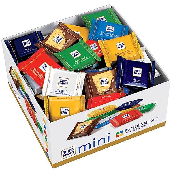 Rittersport Mini Alm. 4 x 84 stk 16,6 g pr. stk.