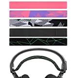 Geekria 5-pack flex fabric pannbandskudd, kompatibelt med SteelSeries Arctis 7, 9X, PRO-headsets, ersättningsdel för bandreparation