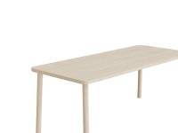 (ComputerSalg) Bord Add Wood 590 1400x700 mm Højde 720 mm med hvidpigmenteret eg laminat, massivt træben
