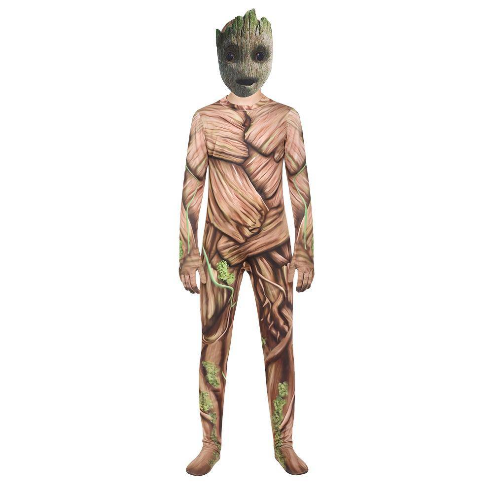 Marvel Guardians Of The Galaxy Groot Barns Cosplaydräkt, Halloween Trädman Onesie Cosplaydräkt cm