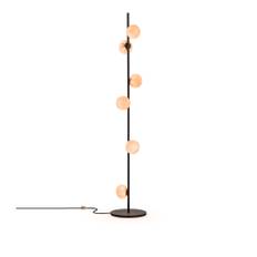 Bocci - 84.6 Stem Floor 6 Inches, Black Stem, 2500K - Skärmlampor - Omer Arbel - Svart