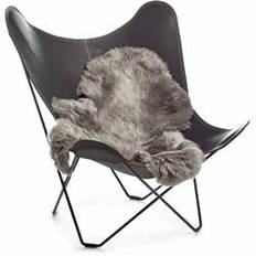 Lammeskind Island Korthåret 100-120 cm x 60 cm Naturhvid