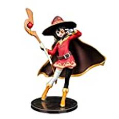 Anjinguang KONOSUBA -Guds välsignelse på denna underbara världsvantar, Megumin-staty animeflicka figur actionfigur samlarobjekt modell skrivbordsgåvor för fans 20 cm