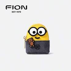 Minions Bob And Tim Nano Bag Mini Cartoon Anime Crossbody Bag Coin Purse FAAFJHQ - Yellowish Gray