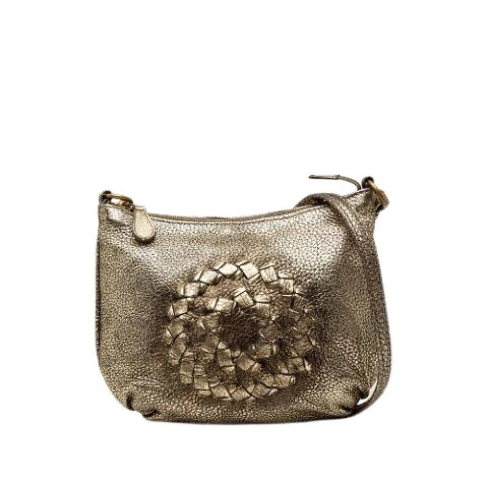 Bottega Veneta Vintage Pre-owned Vævet Skuldertaske - Vintage - Dame - Gul - ONE SIZE - Uld