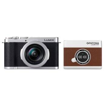 Panasonic Lumix DC-L10 + Patona Platinum Retro dobbelt opladningsboks USB-C  sølv
