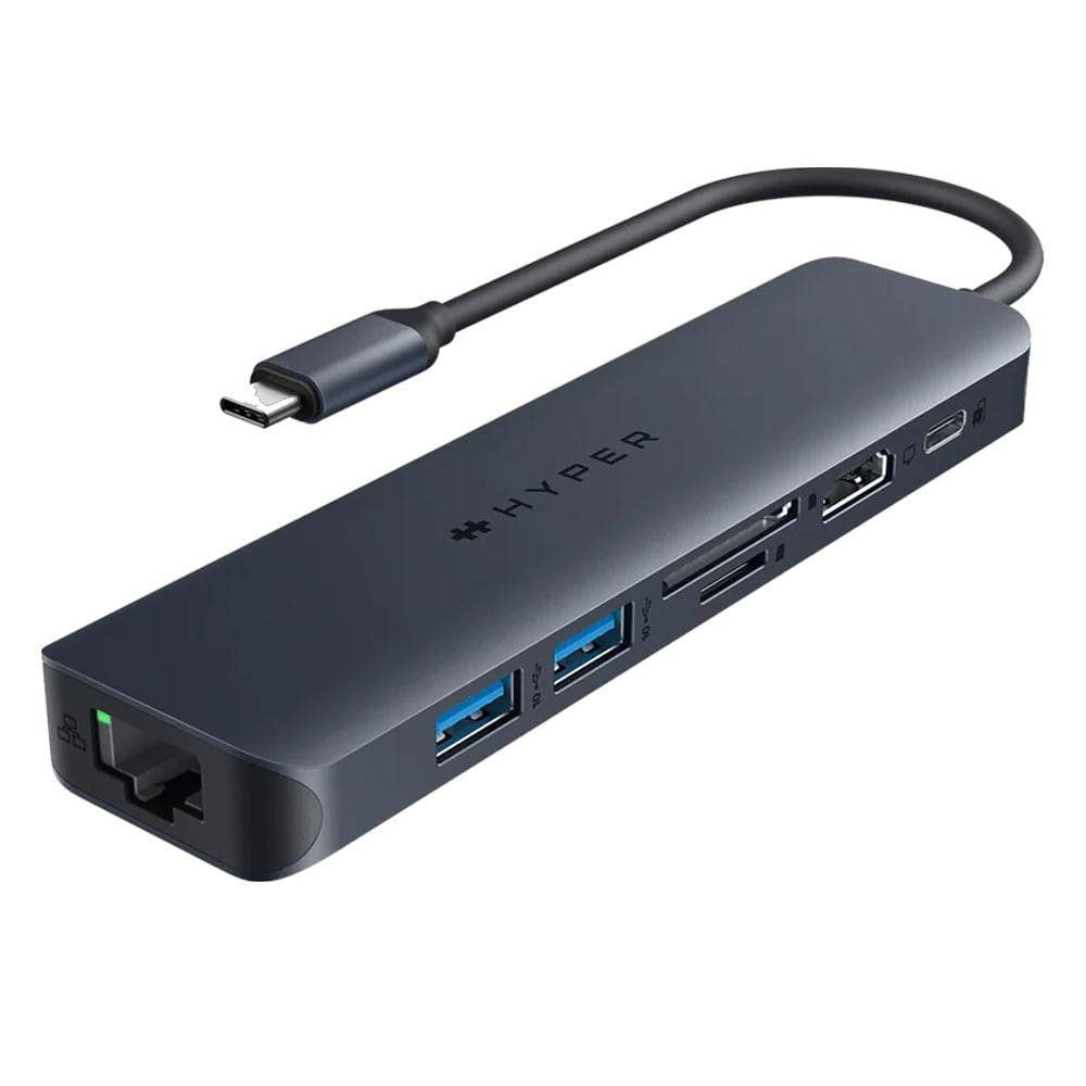 HyperDrive Next USB-C-hubb 7-portar / 4K HDMI 60Hz / 100W PD och kortläsare